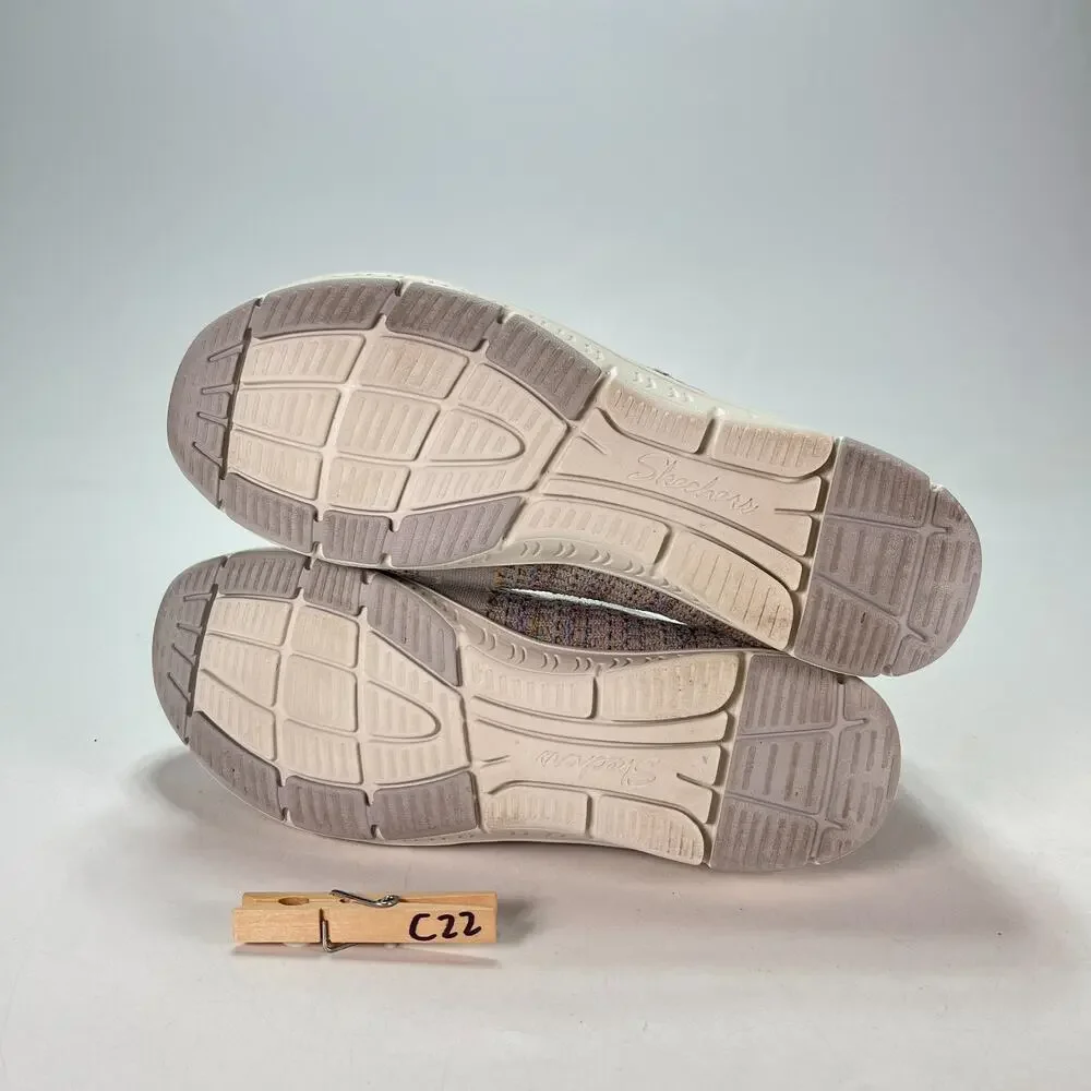 Skechers Be Cool Sherbet Skies Grey Multi Slip On Shoes 100367 Women's Size 7.5